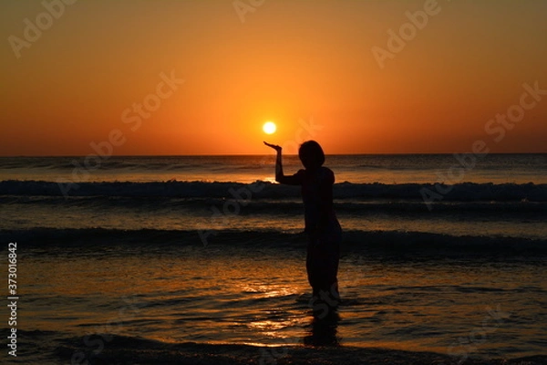 Fototapeta Beach next to The Tip of Borneo