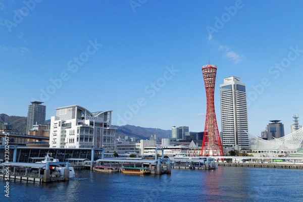 Obraz ハーバーランドから見る中突堤とメリケンパーク