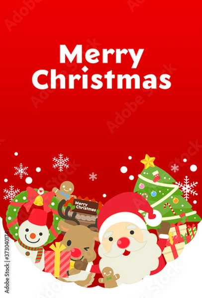 Obraz クリスマスカード素材