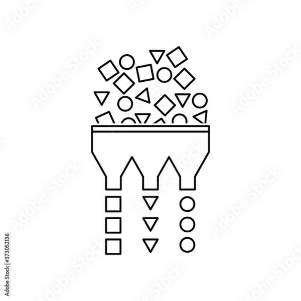 Obraz visualized and simplified sort process