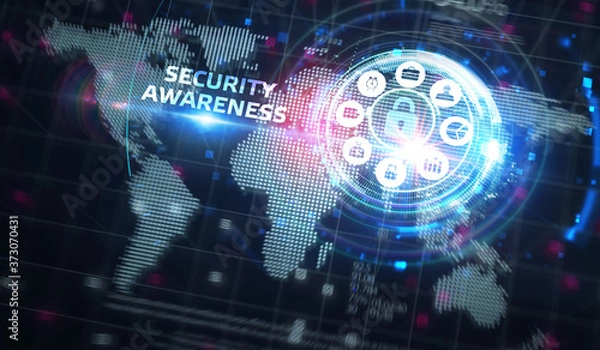 Fototapeta Cyber security data protection business technology privacy concept. Security Awareness