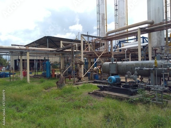 Fototapeta oil refinery plant