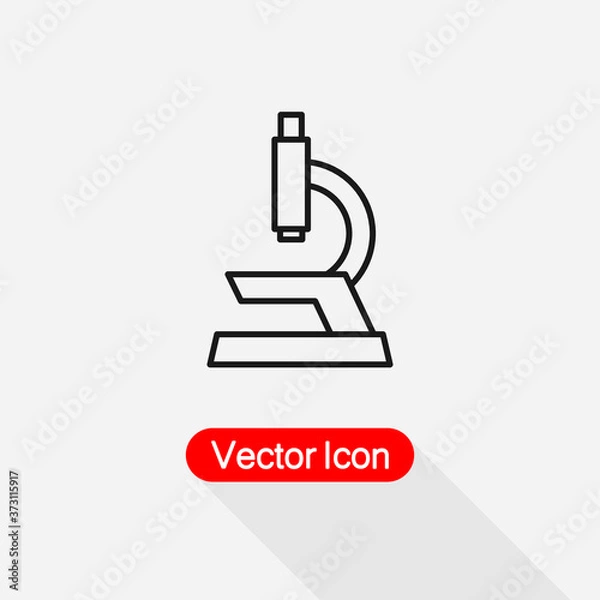 Obraz Microscope Icon vector illustration Eps10