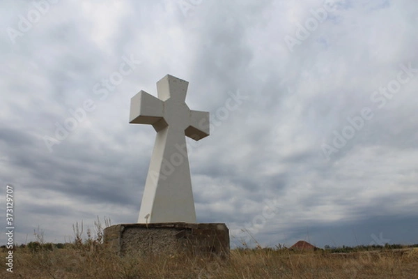 Obraz the memorial cross in the steppe