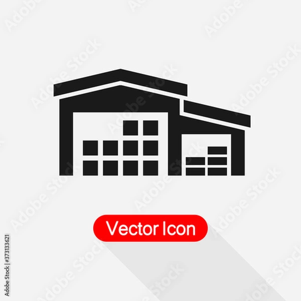 Fototapeta Warehouse Icon Vector Illustration Eps10