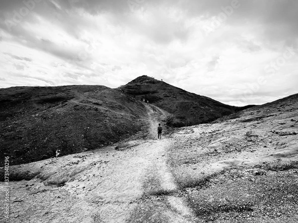 Obraz mountain landscape with clouds