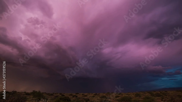 Obraz storm clouds timelapse