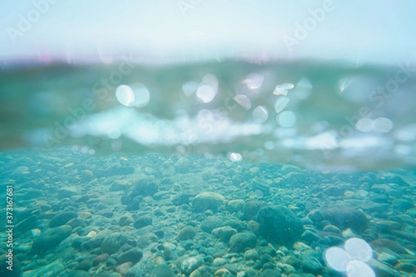 Obraz 透き通る川