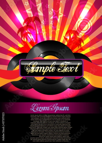 Obraz Colorful Vector Party Flyer