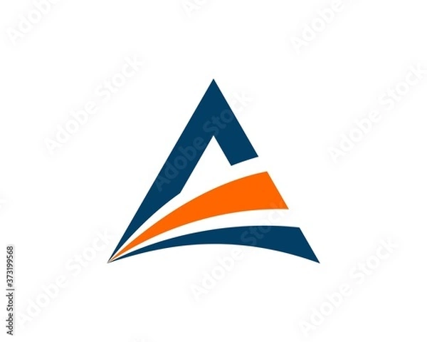 Obraz Abstract triangle shape with stripe style