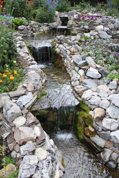 Fototapeta Upper Waterfalls Of Cascade Gardens, Banff National Park, Alberta