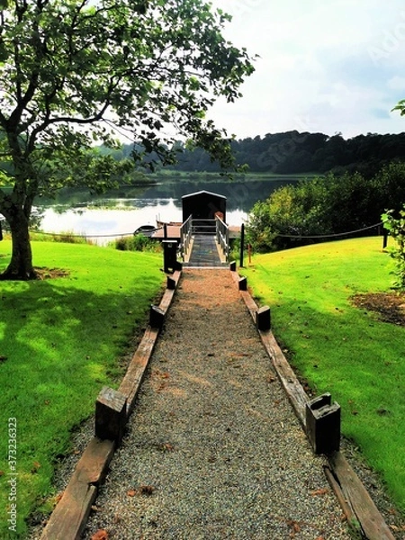 Obraz Lake boardwalk