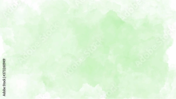 Fototapeta Green watercolor background for textures backgrounds and web banners design