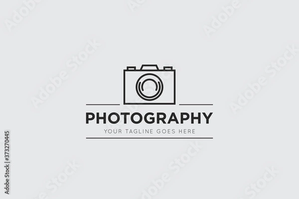 Obraz camera photography logo, studio icon and symbol vector illustration