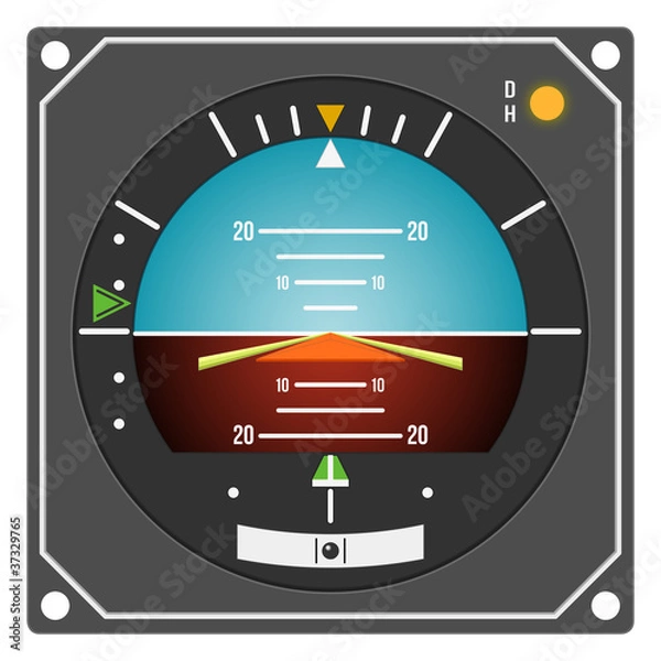 Obraz Aircraft instrument - Flight Director Indicator