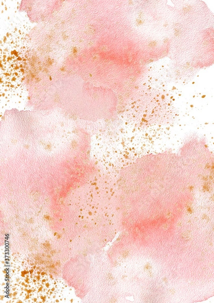 Fototapeta Paper watercolour texture background template print cardboard
