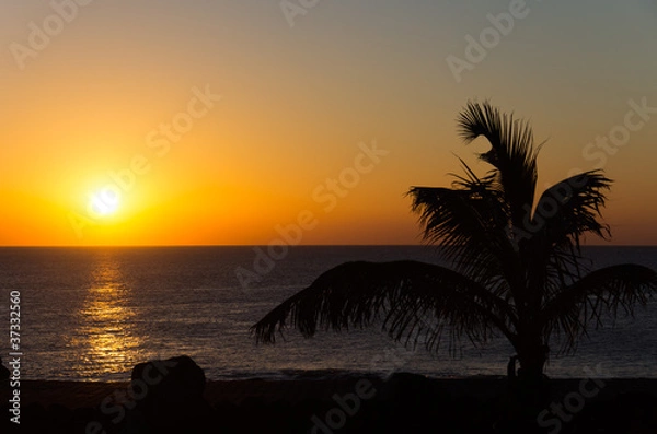Obraz Sunset,Playa Blanca,Lanzarote,Spain