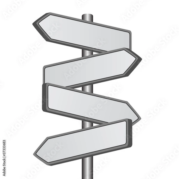 Obraz vector direction sign