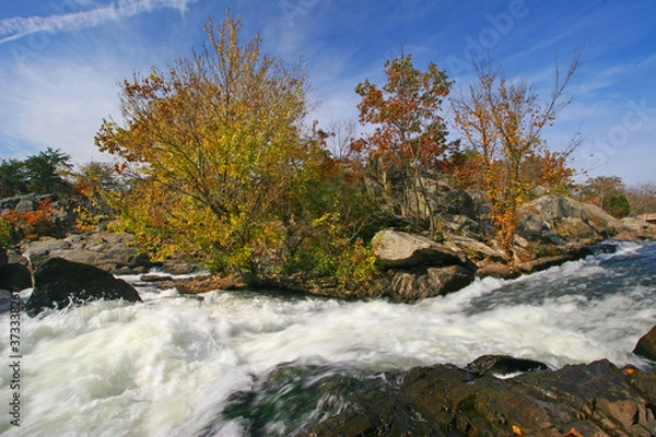 Obraz Water rapids potomac river fall