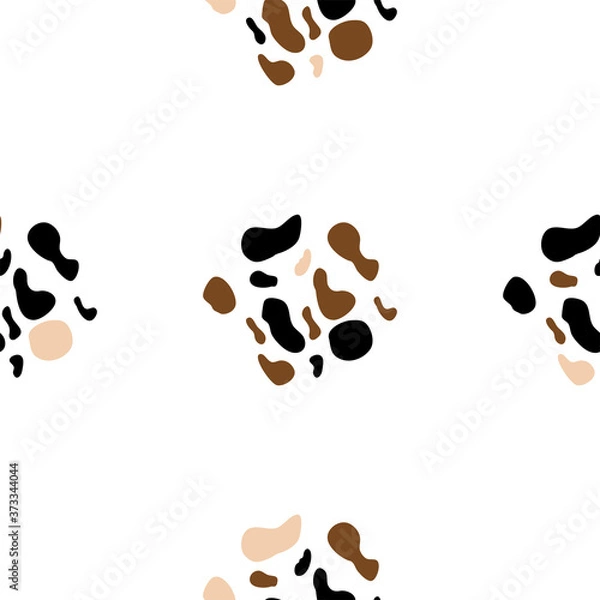 Fototapeta cow spots seamless pattern. Endless texture wallpaper,printing on fabric