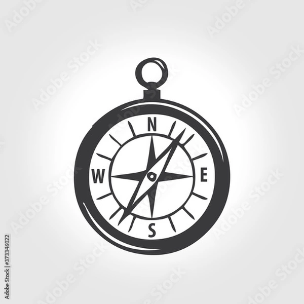 Obraz vector illustration of compass