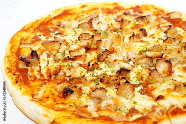 Obraz テイクアウトの照り焼きチキン味のピザ