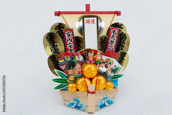 Fototapeta 七福神,開運,年末年始,神社,日本,神,12月,１月,