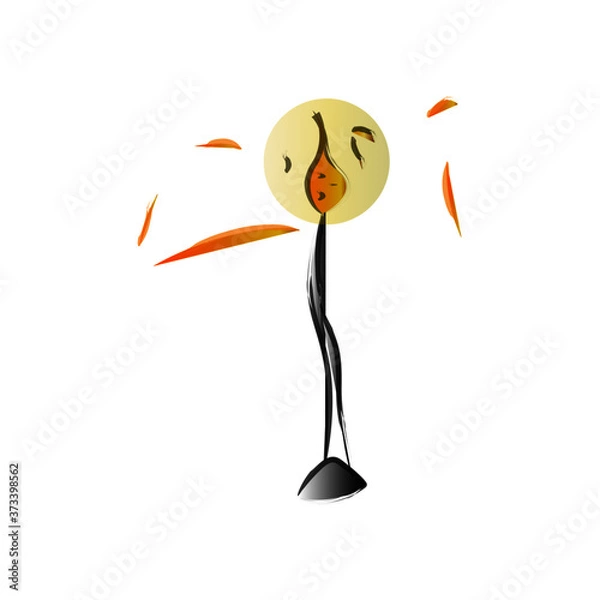 Obraz Glowing growing lantern