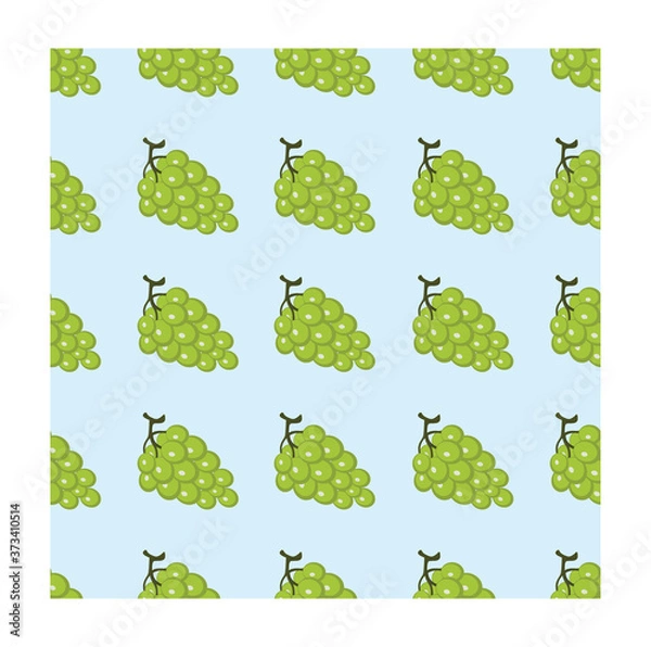 Obraz seamless patterns with grapes are perfect for baby clothes, kids, fabrics, gift wrapping and much more.