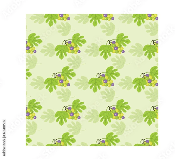 Obraz seamless patterns with grapes are perfect for baby clothes, kids, fabrics, gift wrapping and much more.