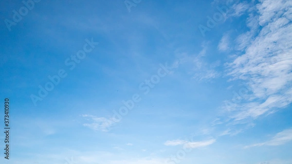 Obraz Panoramic beautiful, clear blue sky background, clouds with background.