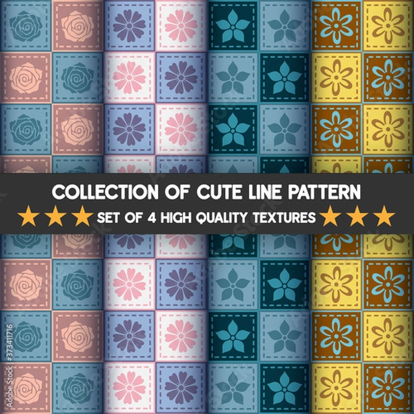 Obraz Background and seamless for happy day. Illustration Vector.