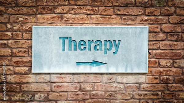 Obraz Street Sign to Therapy