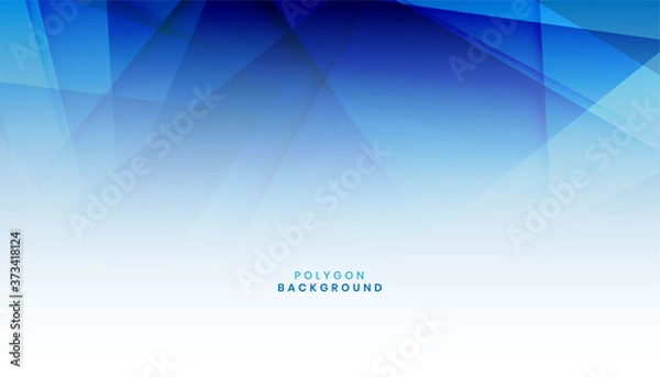Fototapeta abstract modern blue polygon shape background