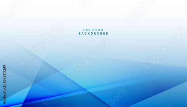 Fototapeta abstract modern blue polygon shape background