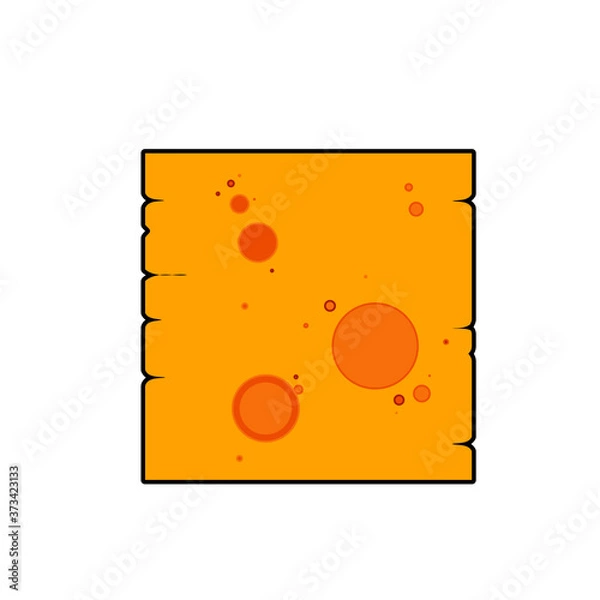Obraz cheese vector illustration