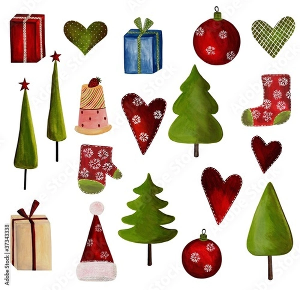 Obraz Set of decorative elements