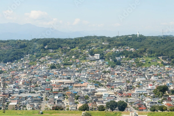 Obraz 群馬県高崎市の街並み
