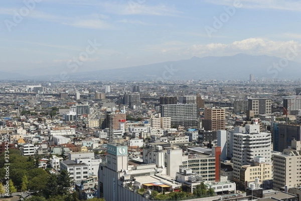 Obraz 群馬県高崎市の街並み