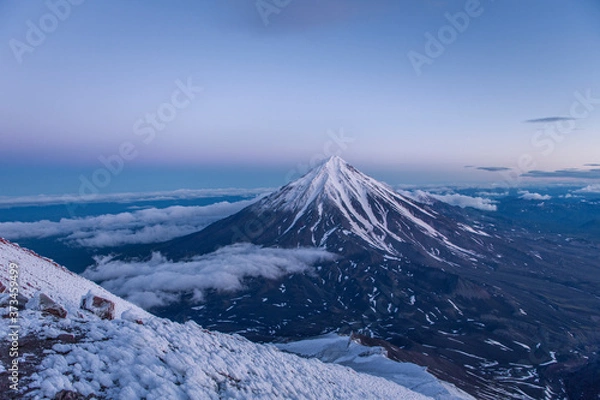Obraz sunrise volcano landscape