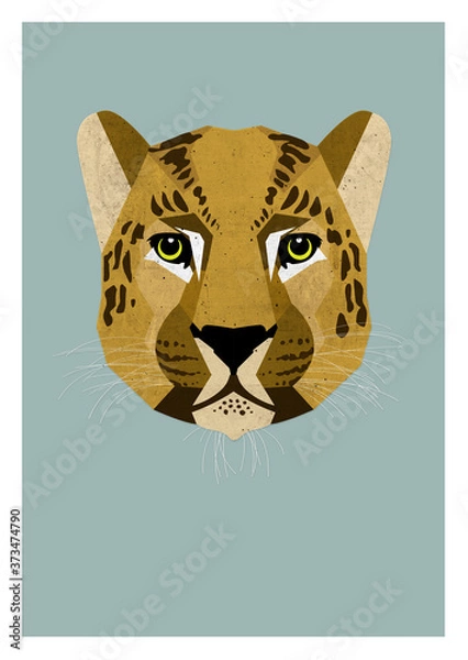 Fototapeta Leopard geometrisch