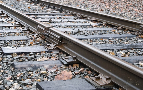 Obraz Cross ties and rails