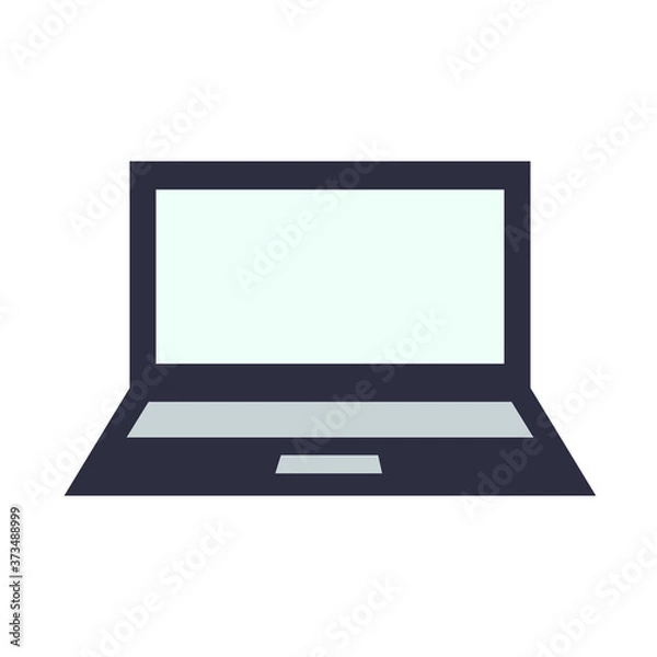 Obraz Icono de dispositivo: computadora portátil. Ilustración vectorial