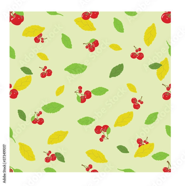 Fototapeta Seamless Pattern with Cherry Suitable for Baby Clothes, Kids, Wrapping, Fabrics and much more.
