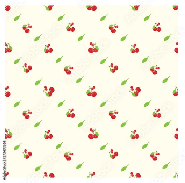 Fototapeta Seamless Pattern with Cherry Suitable for Baby Clothes, Kids, Wrapping, Fabrics and much more.