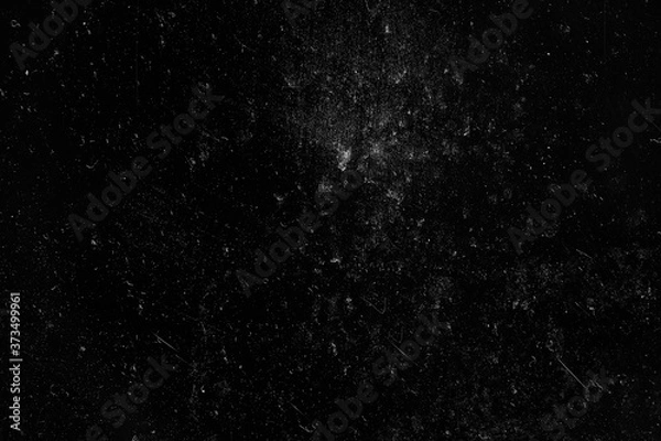 Fototapeta noise black background overlay / abstract film noise, black texture, white scratches