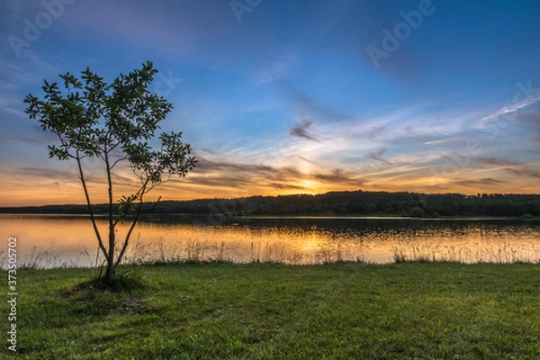Obraz Poświata w dolinie