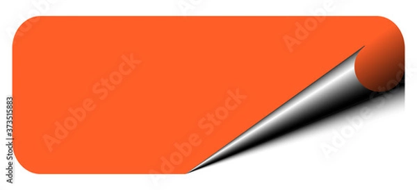 Obraz sticker note banner edge corner curl 