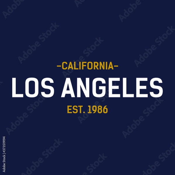 Fototapeta Logotype Los Angeles California vector icon 