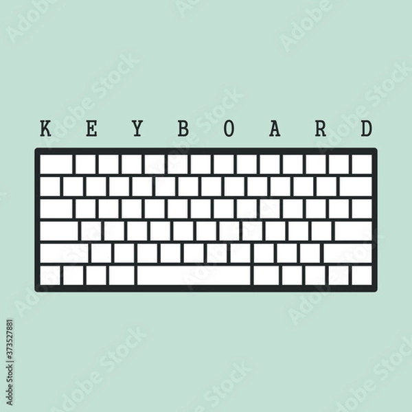 Fototapeta Keyboard vector icon 